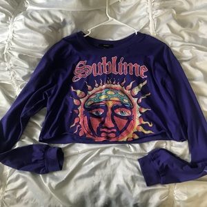 Sublime long sleeve crop top